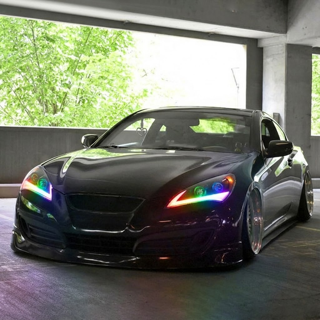 NTXGlow RGB Headlights (2009–2012 Hyundai Genesis Coupe BK1)