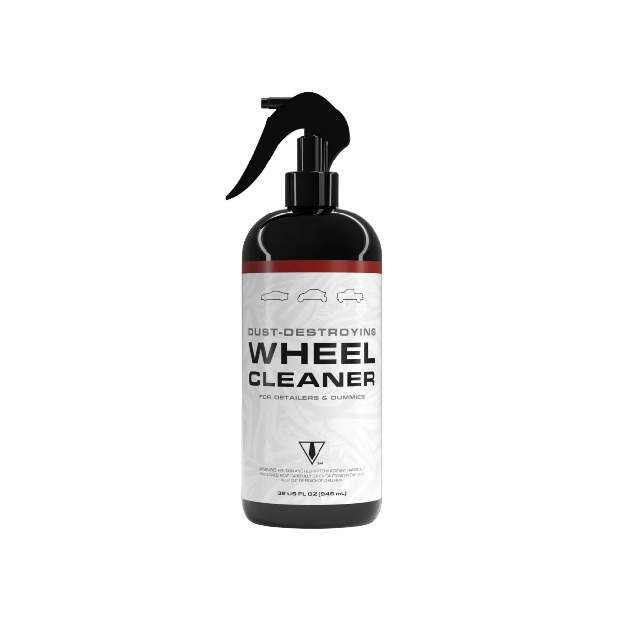 BLK TIE Dust-Destroying iron remover wheel cleaner spray bottle 32oz