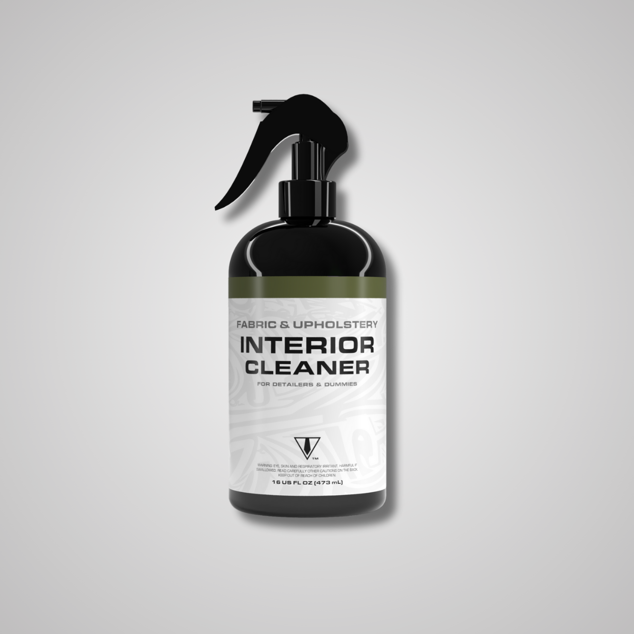 BLK TIE fabric and upholstery interior car cleaner spray bottle