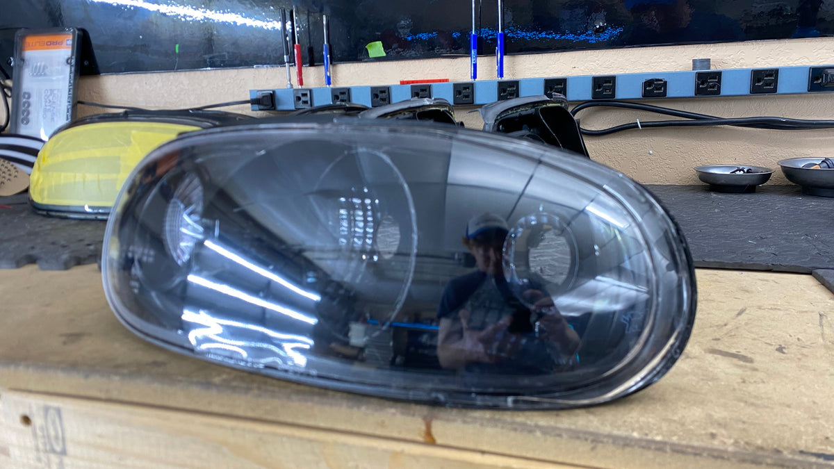 1990–1997 Mazda Miata All Black housing Tail Lights