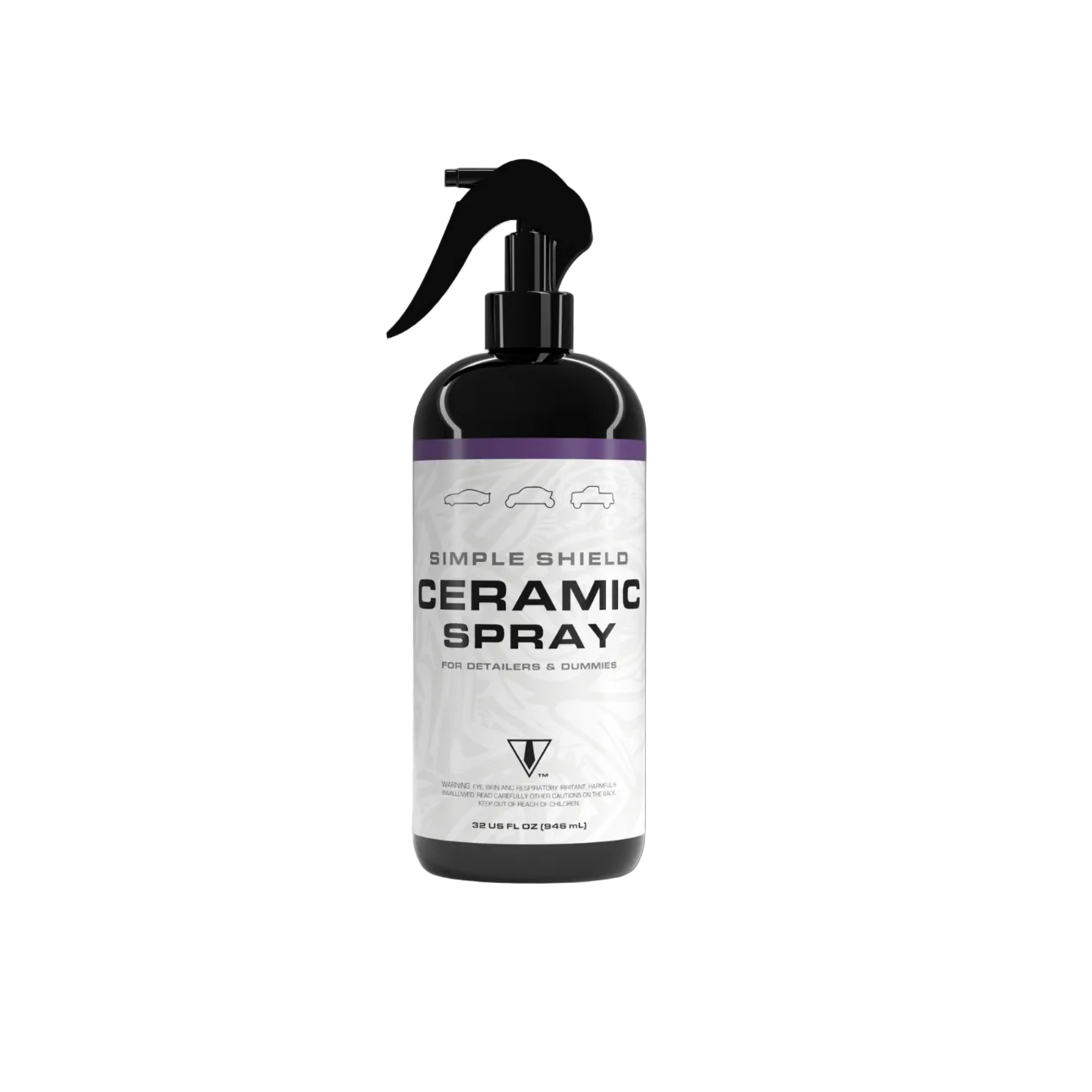 BLK TIE Simple Shield ceramic coating spray bottle on white background