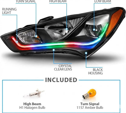 NTXGLOW RGB headlights (2013 - 2016 hyundai genesis coupe bk2)