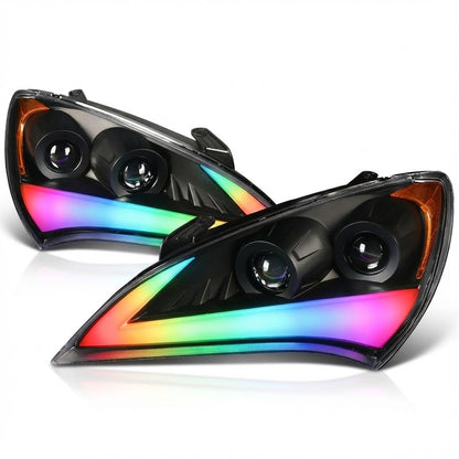 NTXGlow RGB Headlights (2009–2012 Hyundai Genesis Coupe BK1)